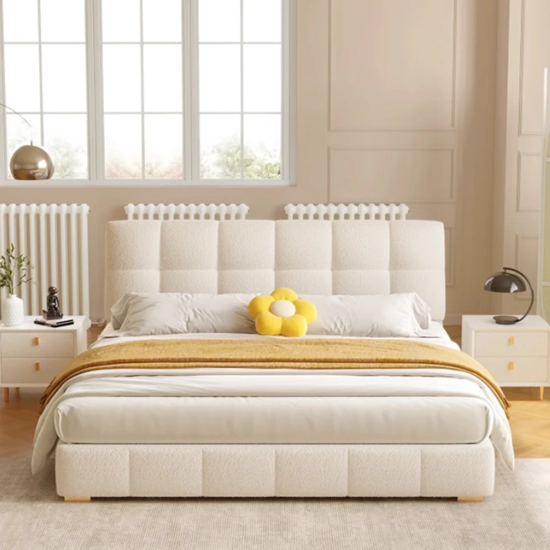 

Trendy French Cream Wind Bed Girls Bedroom Aesthetics Bed Modern Simple Light Luxury Wedding Letto Matrimoniale Home Furniture