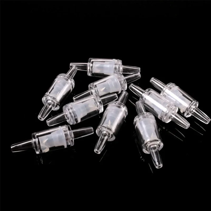 

10pcs Air Pipe Check Valves Aquarium Check Way Non Return for Aquarium Air 3 Colors GXMD