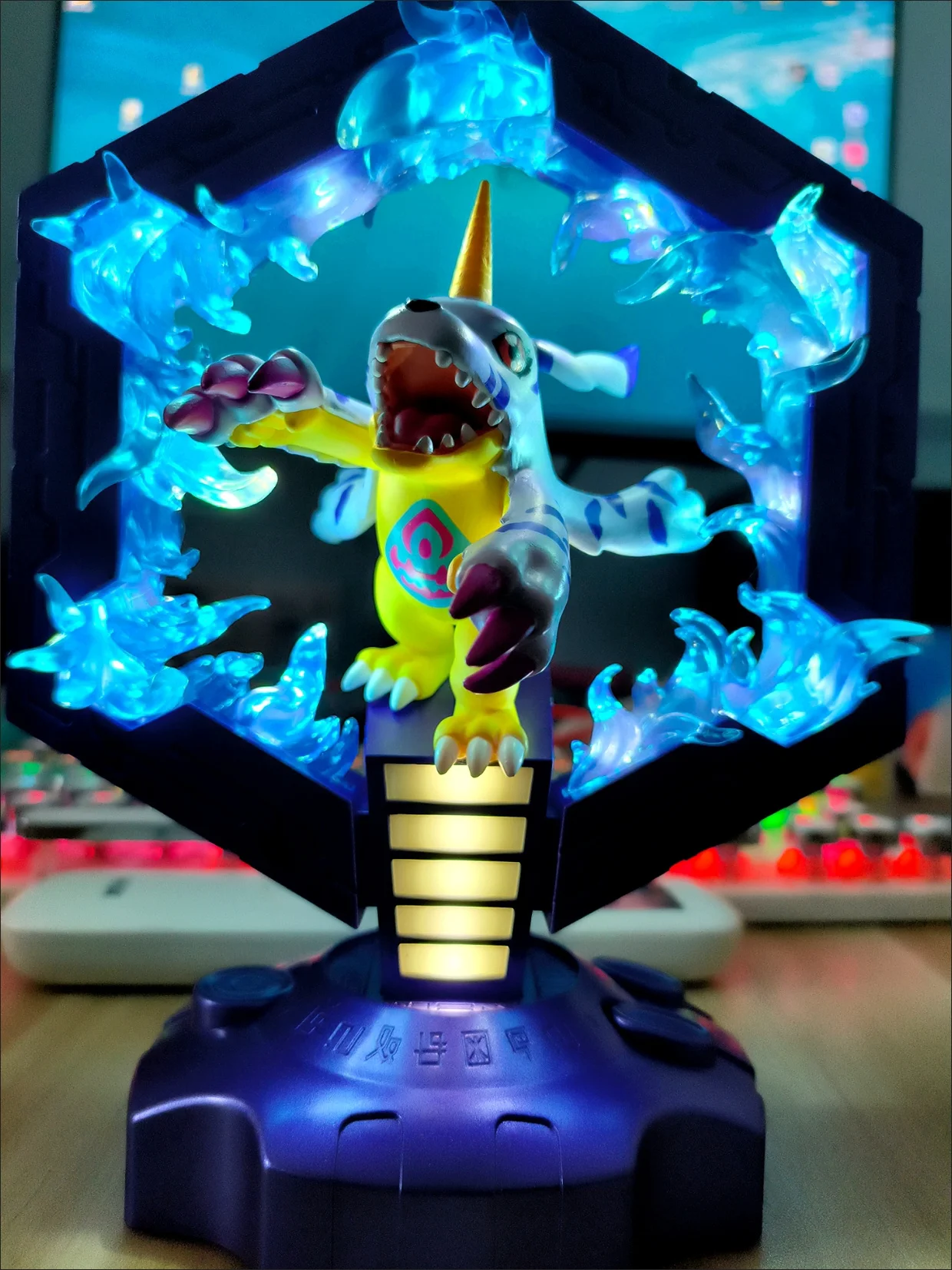 2024 Genuine 3D Stereo Digimon Night Light The Arachnids Figure Model Digimon Figure Bedroom Tabletop Decoration For Kids Gifts