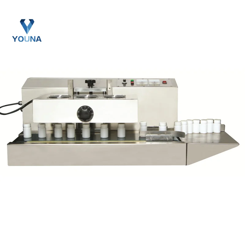 DGYF-1500A Table Top Continuous Induction Sealer Semi Automatic Plastic Bottle Jars Foil Cap Sealing Machine