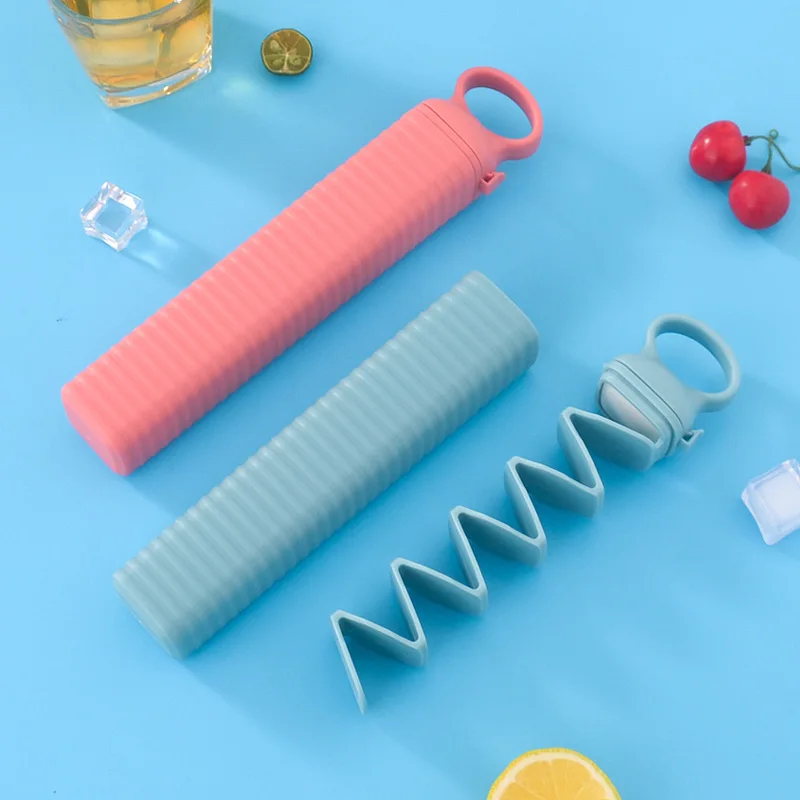 

Cross border plastic ice tray household maker portable homemade frozen box pull-out tray kitchen ice mold Practical convenient