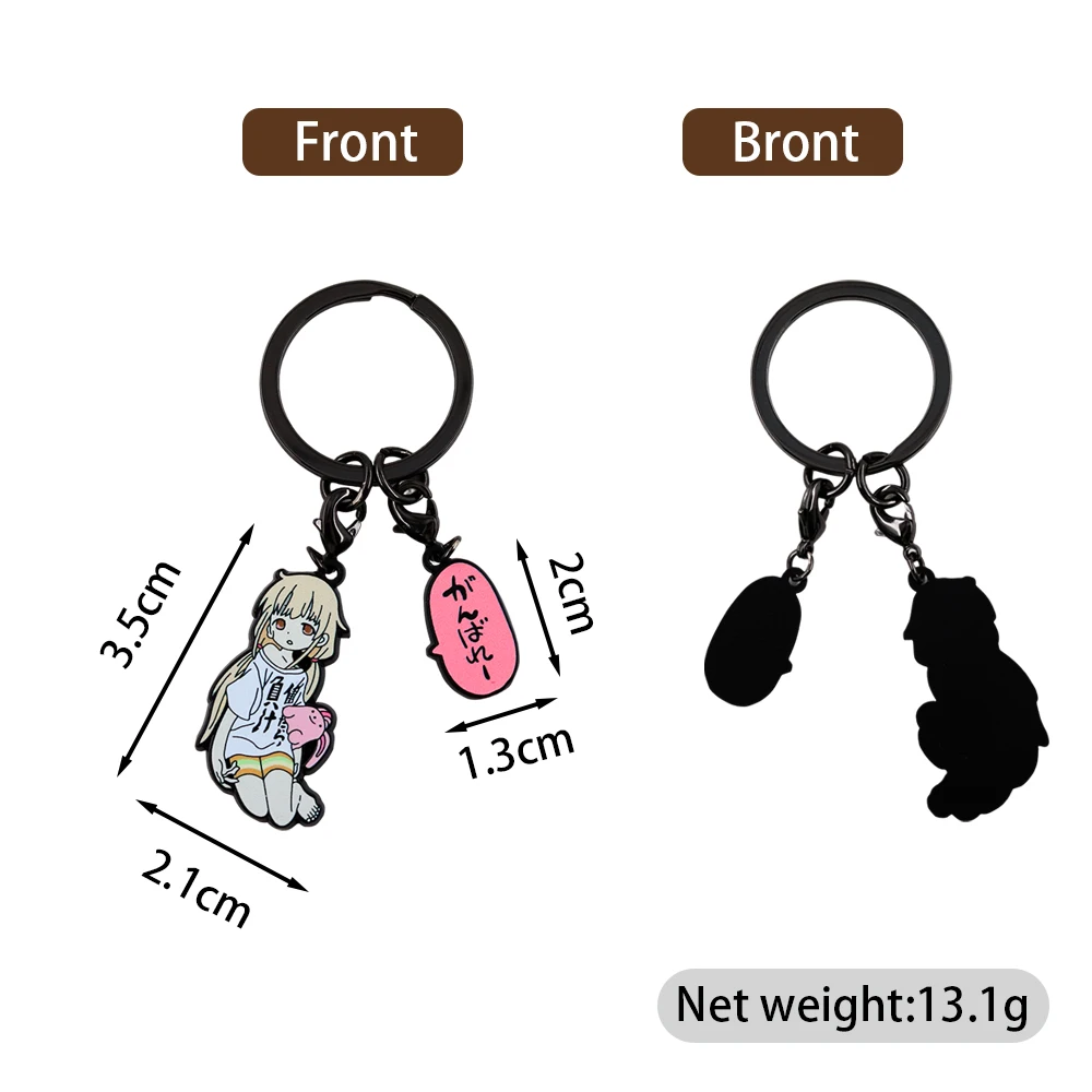 The Idolmaster Cinderella Girls Futaba Anzu Anime Schlüsselanhänger, niedlicher Slacker-Idol-Charakter, Accessoire, Spiel-Merchandise, Fan-Geschenk – Detail 5