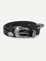 1pc Women's Vintage fashion designesr belt Metal Decorated women Belt for women