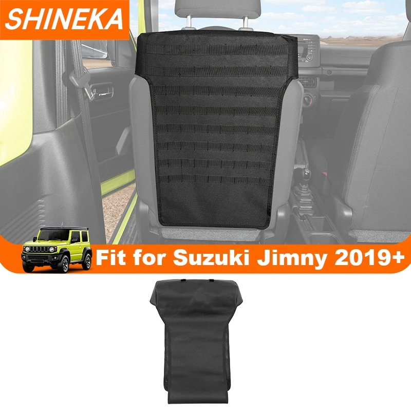

SHINEKA Car Seat Cover Back Storage Bag For Suzuki Jimny 2019 2020 2021 2022 2023 2024 Up Stowing Tidying Organizer Accessories