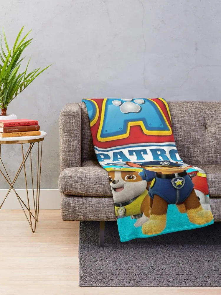 Paw Patrol Throw Blanket Hairys Sofas Cute Plaid Blankets