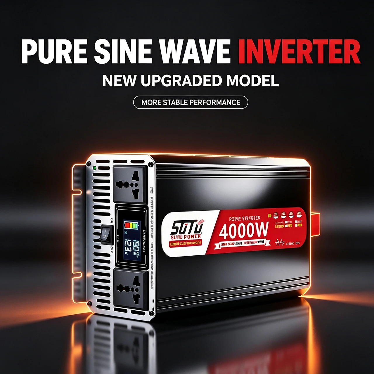 Pure sine wave inverter 12V24V 4000W 5000W 6000W to 220V 50HZ 110V 60HZ car home battery solar power converter universal