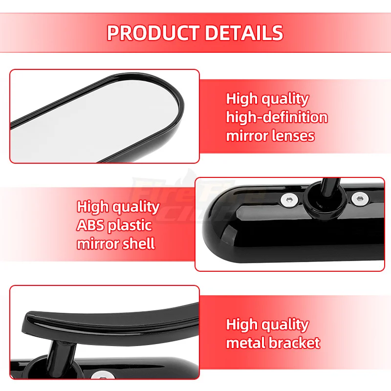 Motorcycle Accessories Motorbike Side Mirrors Mirror For Harley Touring Electra Glide Dyna Fatboy Softail Sportster Breakout