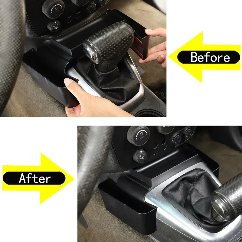 For Hummer H3 2005-2007 ABS car center console both sides storage box mobile phone tray item organizer interior accessories