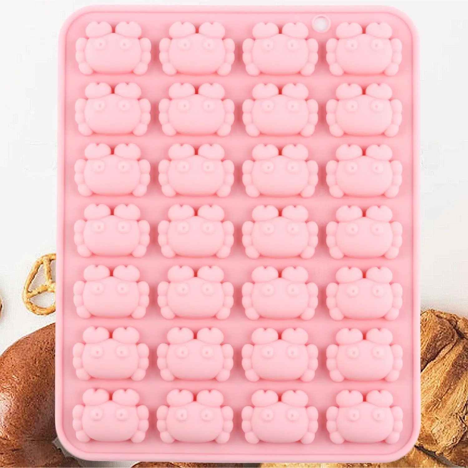 

28 Cavity Crab Silicone Mold Fondant Candy Chocolate Mould Party Supplies Soft Candy Epoxy Resin Mold Baking Accessories
