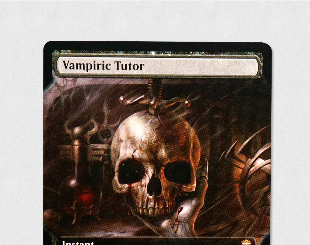 

Vampiric Tutor TCG Magical Proxy Cards black Game High Quality Proxy Gathering Board Playing Game Trading Cards Proxy