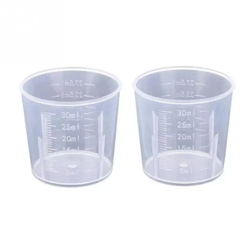 Plastic Measuring Cup Lightweight Durable Baking Beaker 20ml 30ml 50ml 250ml 500ml 1000ml Portable Measuring Cup Scales Tools