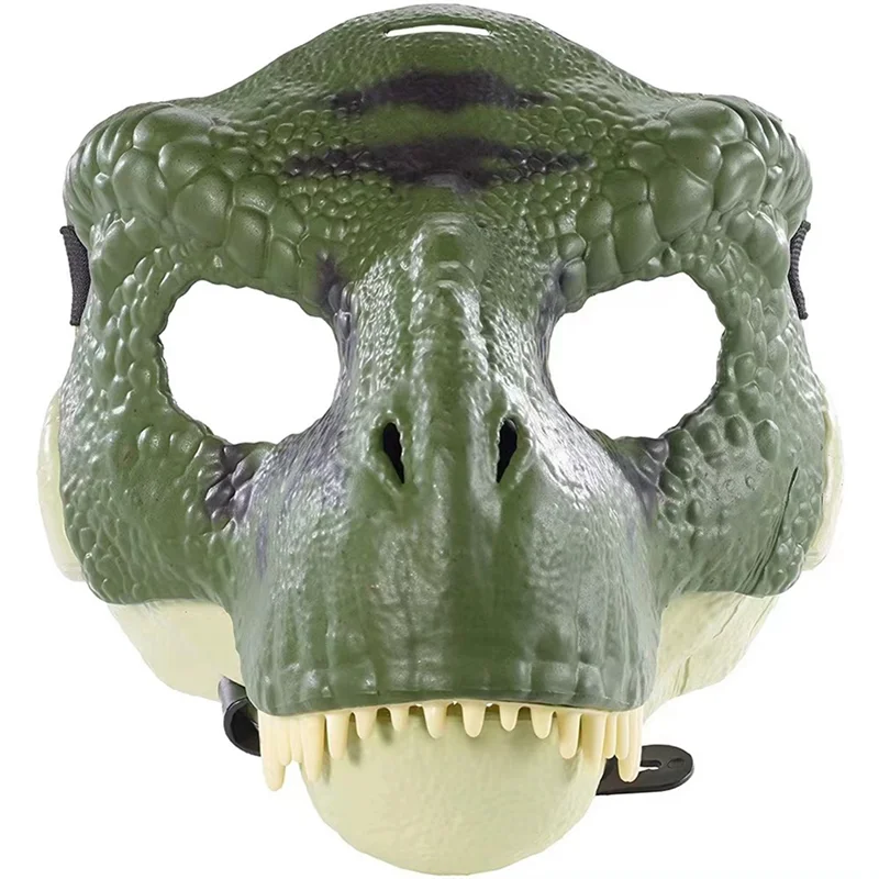AS96-Performance Copricapo 3D Dinosauro Dino Maschera Gioco di ruolo Puntelli Dinosauro Mascheratura per Carnevale Festival Regalo A