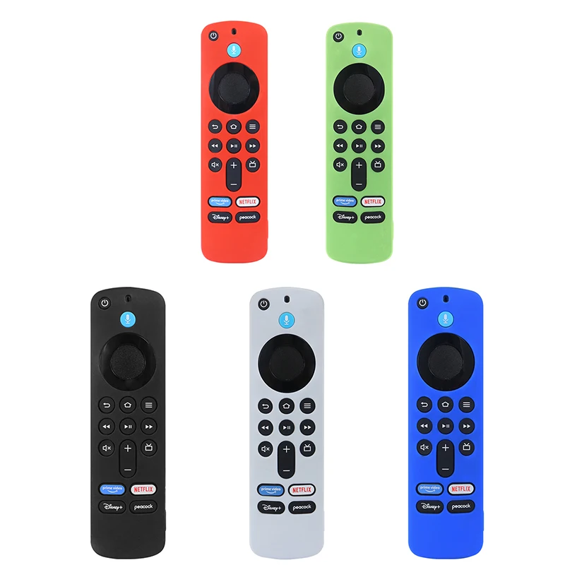 Compatível com o 2024 Amazon Fire TV Stick HD 4K (2ª geração 3ª geração) Capa de silicone resistente a quedas para controle remoto