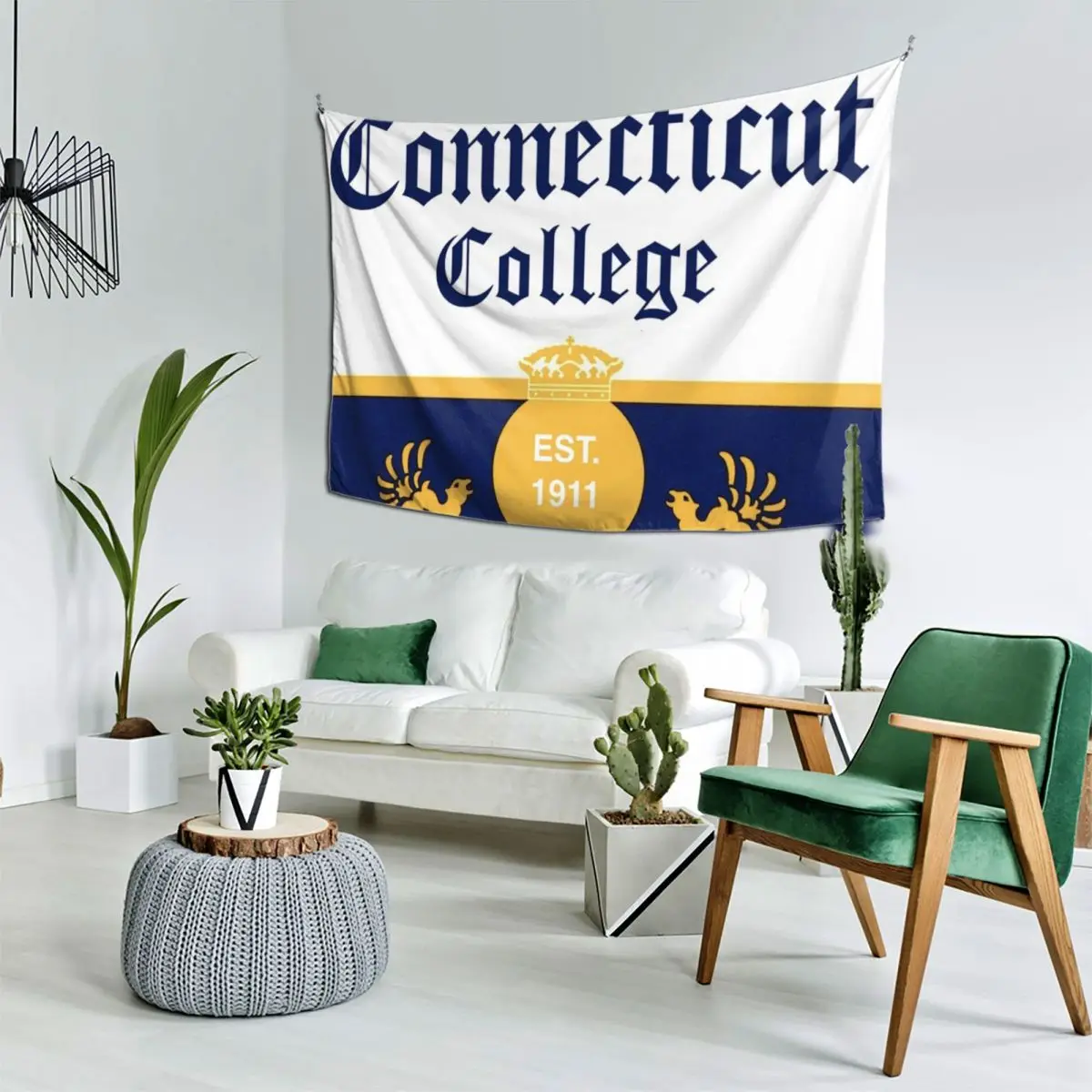 Connecticut College X Corona Tapestry Cute Decor Mushroom Tapestry