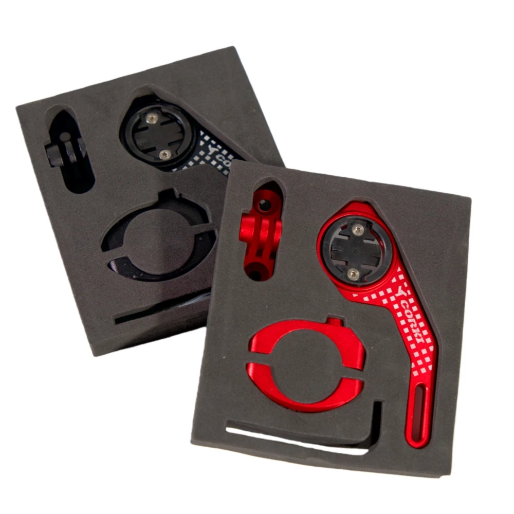CORKI Fahrradhalterung aus Aluminiumlegierung CNC Fahrradcomputer-Halter Tachometer-Kilometerzähler-Halterung Passend für Garmin Edge
