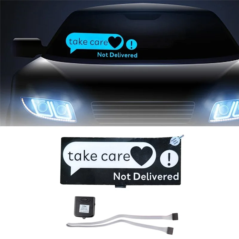 Windshield Electric Take Care Car LED Light Window Stickers for JDM Glow Panel Decoration Accessories