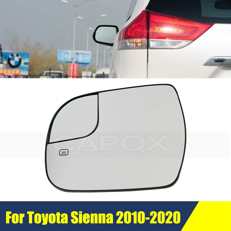 

Heating Rearview Mirror Lens Glass For Toyota Sienna 2010-2020 Car Exterior Rearview Mirror Reversing Mirror Accessories