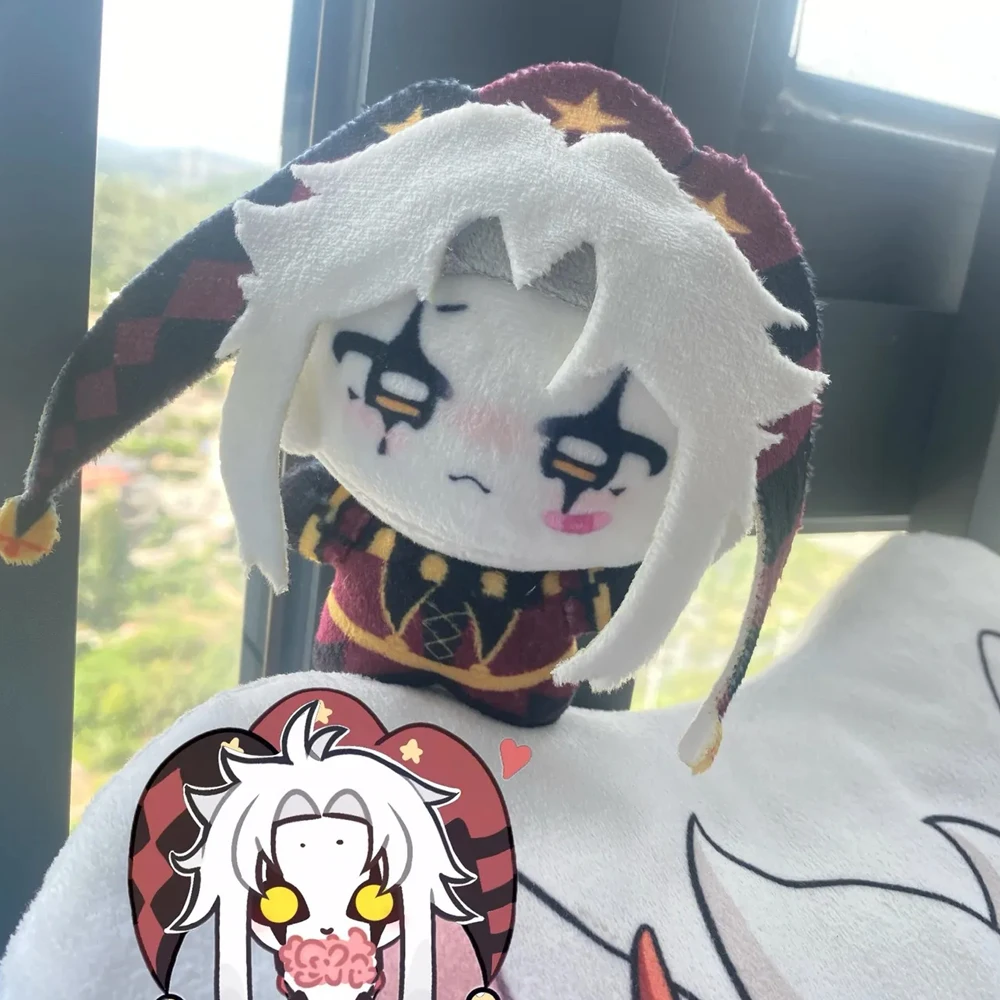 Game The Freak Circus Pierrot Cosplay Doll Plush Stuffed Cotton Figure Dolls Soft Plushies Carnival Accessories Halloween Props image 3