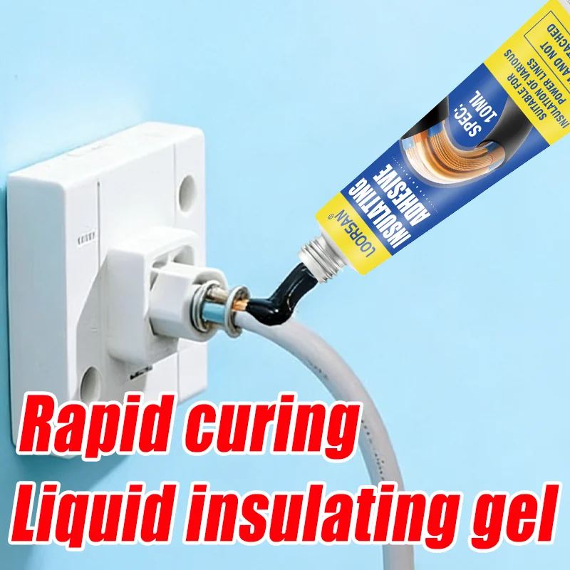 Loorsan Liquid Insulating Adhesive Gel,Rapid Curing Waterproof Sealant For Electrical Wire Cable Repair & Insulation Protection