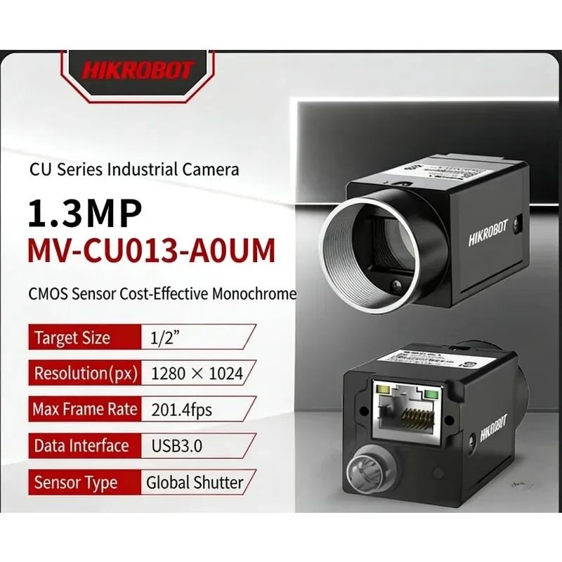 New HIKROBOT Industrial Camera MV-CU013-A0GM MV-CU013-A0GC MV-CU013-A0UM MV-CU013-A0UC Area Array High-speed Camera