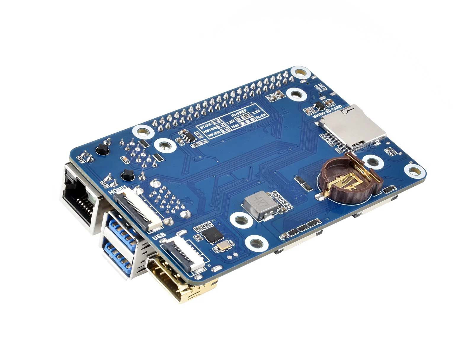 Waveshare Mini Base Board (A) designed for Raspberry Pi Compute Module 5