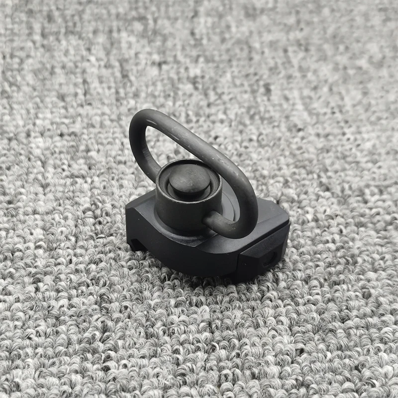 Metal Quick Release Buckle Sling Adapter Ring QD Swivel Mount Push Button 20mm Weaver Rail or Picatinny Rail Mounted