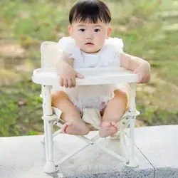 Baby Feeding Chair Booster Dining Seat With Parasol Tray Outdoor Beach Camping Chair For Children Baby Boys Girls Go Out Travel