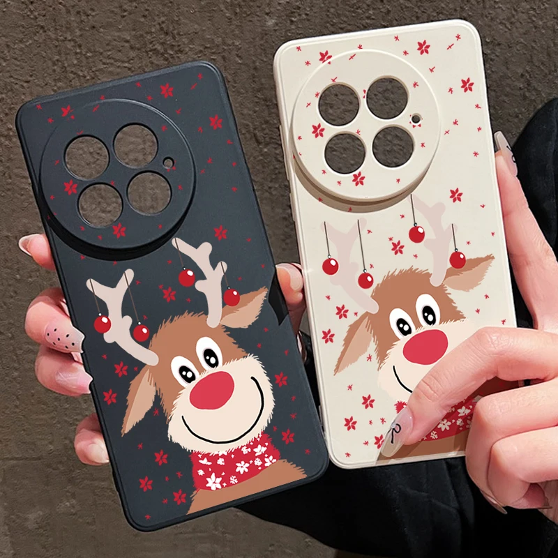 لطيف إِلْكَة عيد الميلاد نمط جراب هاتف ل OnePlus 13 12 13R 12R 11R 5G للصدمات لينة غطاء سيليكون بولي يوريثان ل OnePlus Ace 5 3 2