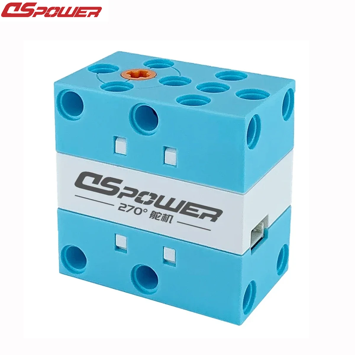 DSPOWER 2KG 180° 270° 360° Programmable Building Block Servo Porous Bit Bidirectional Output Programming for DIY Robot Toys