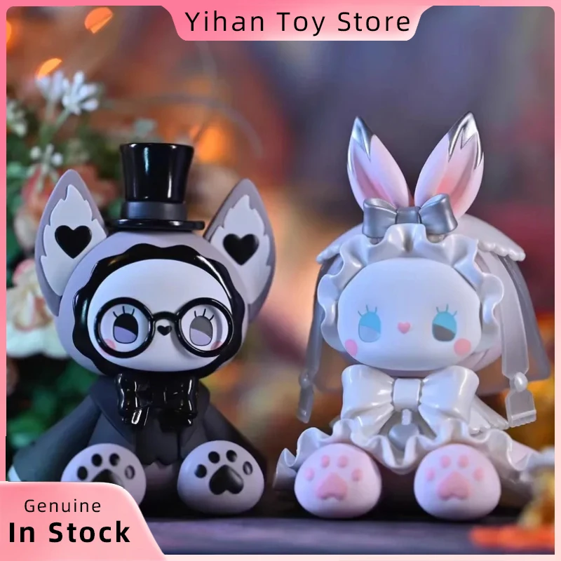 

New Genuine Secret Forest Wedding Collection Blind Box Toys Couple Rabbit Wolf Wedding Banquet Action Figures Mystery Box Gift