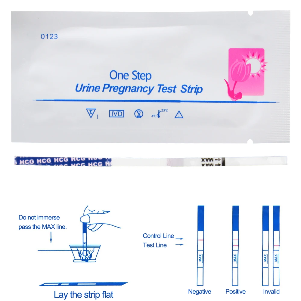 20Pcs Early Pregnancy Test Strips for Women 99% Accuracy HCG Testing Kits Urine Measuring Expecting a baby