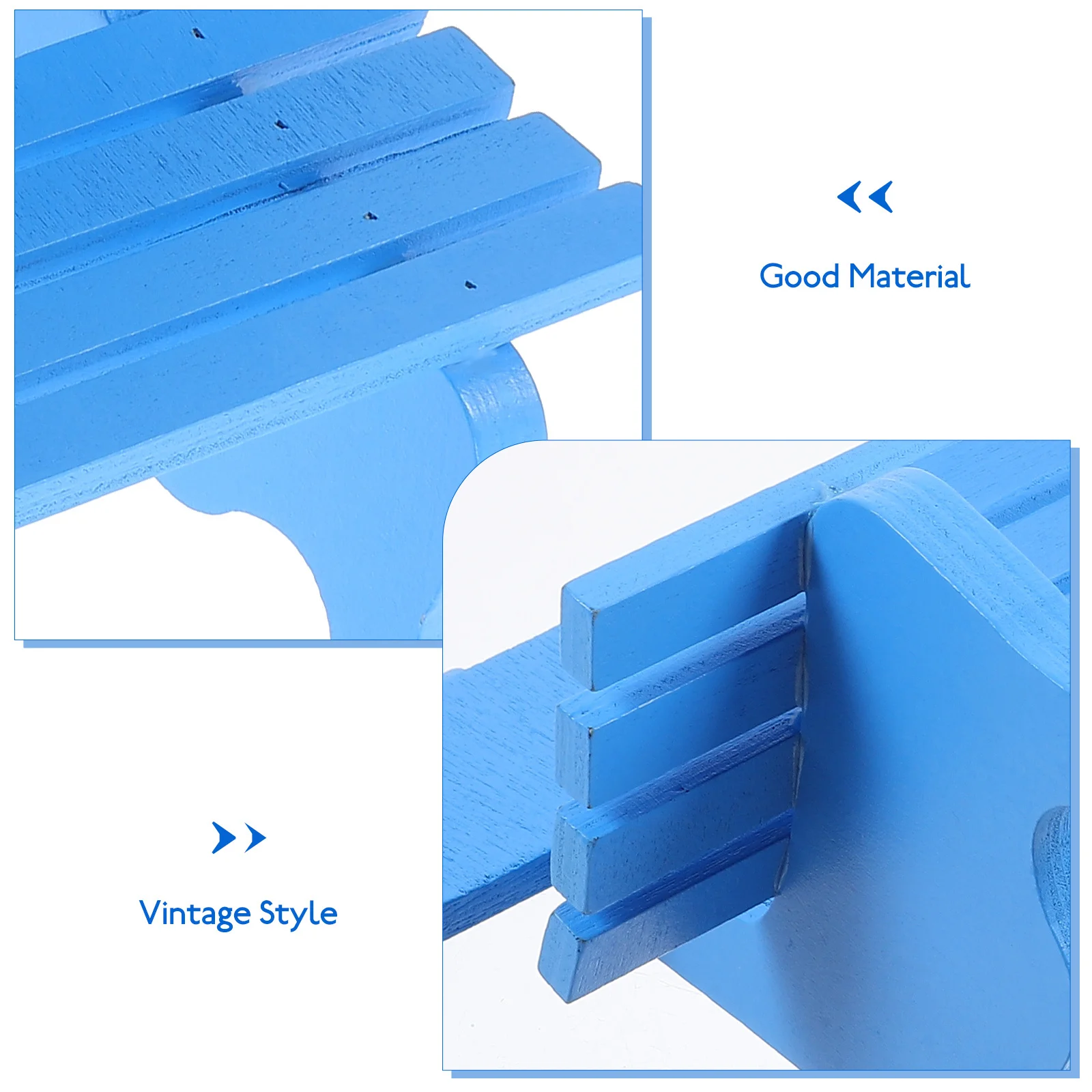 

1Pcs Miniature Park Bench Vintage Metal Wood Craft for Dollhouse Garden Patio Miniature Furniture Mini House Bench