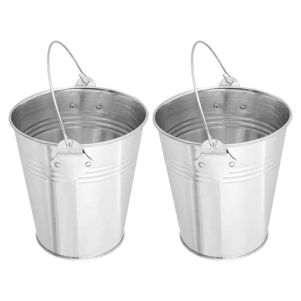 

2Pcs Barbecue Oil Bucket Reusable Metal Grease Container for Outdoor Grill Camping Picnic Cooking Easy Clean