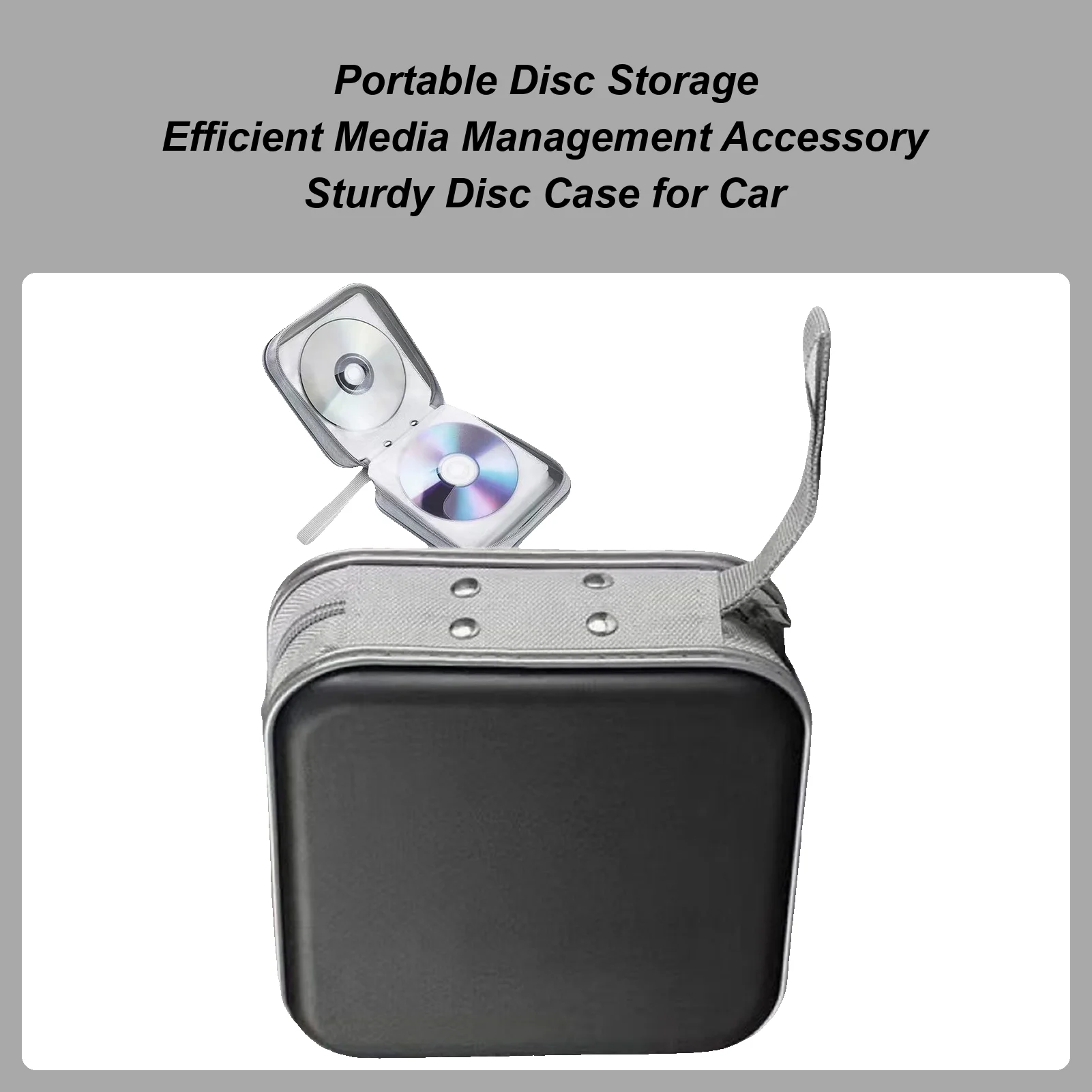 

Disc Case Holder 40 Capacity Portable Small Organization Disc Storage Case For Travel Movie Video RV Home Music Album Transport