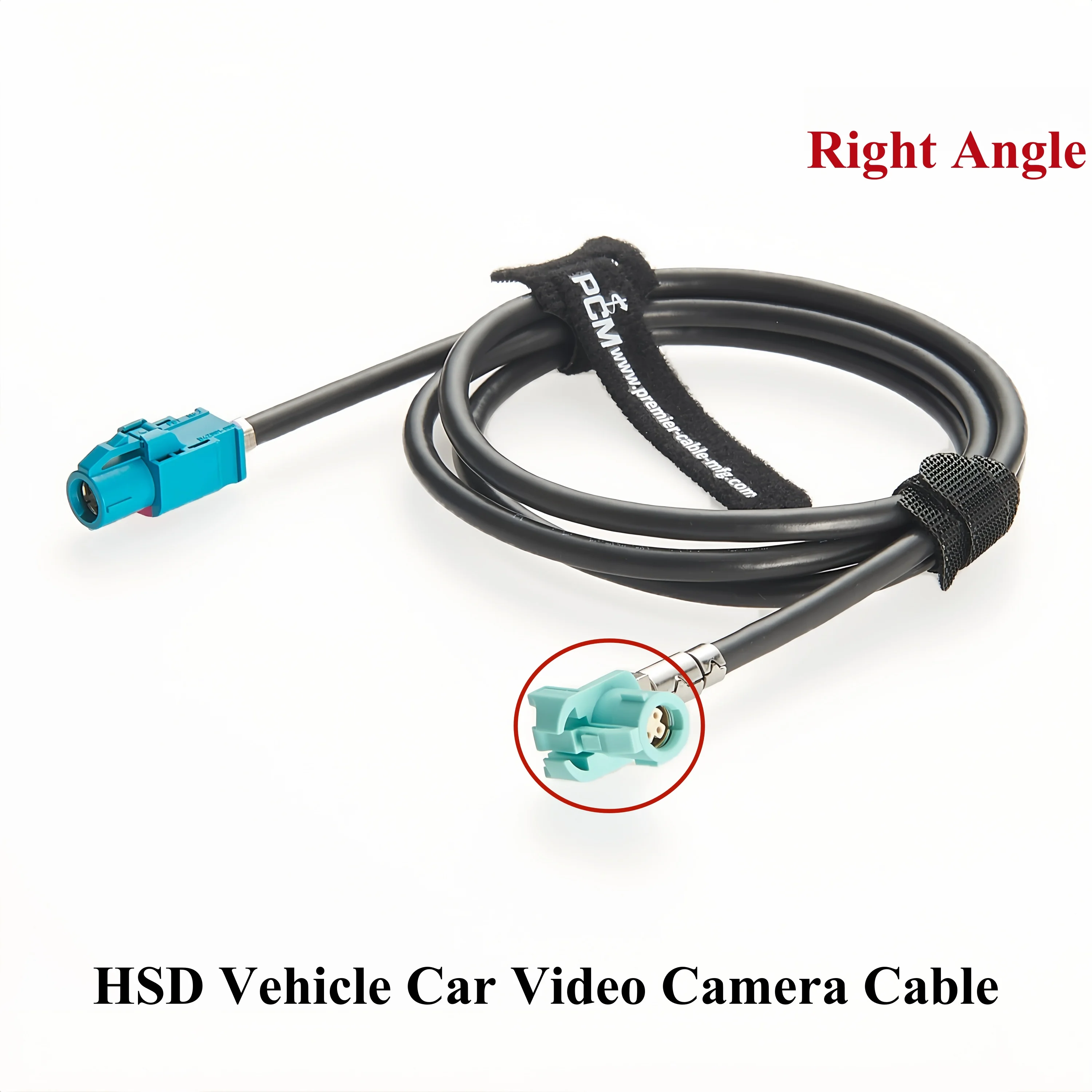 Rosenberger HSD Z Code to Amphenol HSD O Code LVDS Video Cable D4K10A-1D5A5-Z to Right Angle 3HSD-UORJ-C44W0 Camera Cable