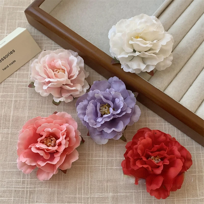 YHJ New Summer Flowers Hair Clips Latin Style Medium Size Hair Claw Clip Hair Accessories for Women Girls