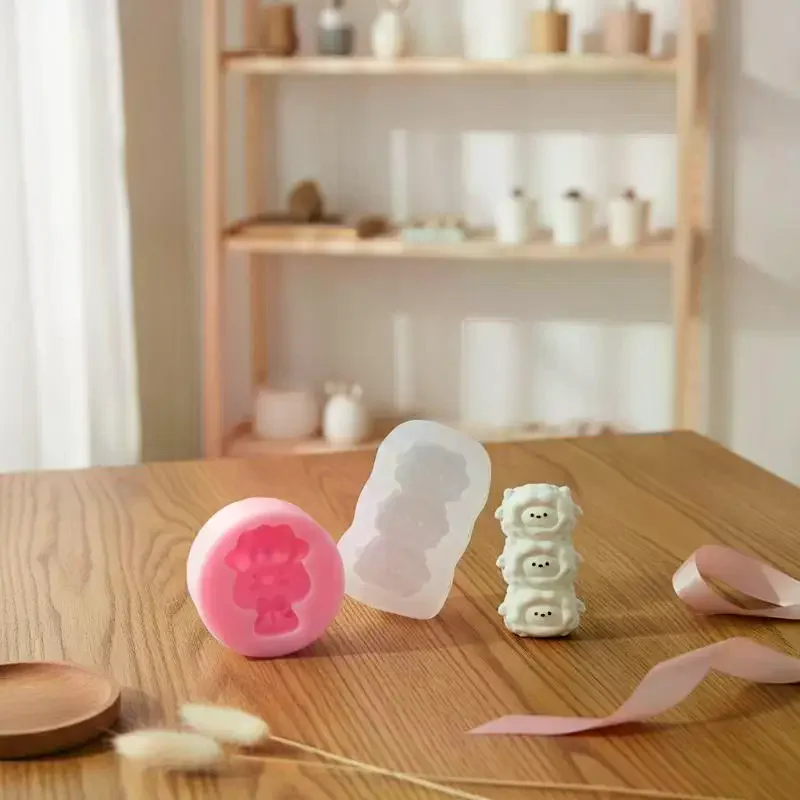 Cute Sheep Silicone Mold With Non Stick: Food Safe Material Baking Candle Making DIY Resin