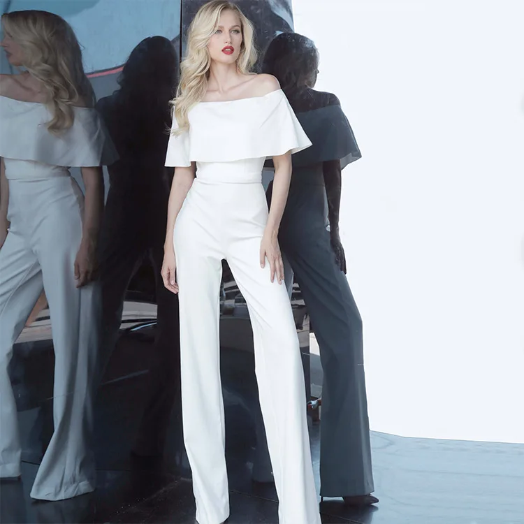 بذلة نسائية مثيرة بكتف واحد عالية الخصر سراويل طويلة للتنقل Sle الأزهار الدانتيل مفصلة مثير مايكرو متوهج طماق