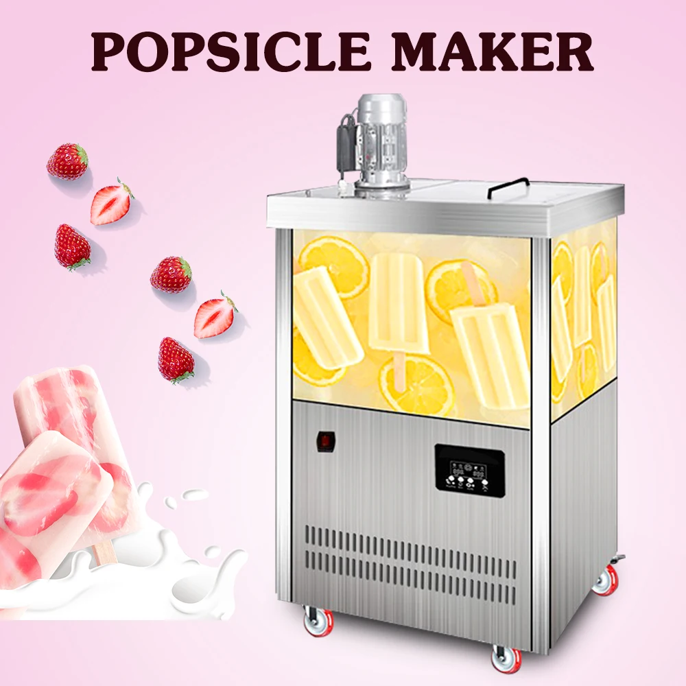 Commercial Industrial Ice Pop Making Machine Popsicle Machine Ice Lolly Machine With Electronic Control Adjustable Temperature