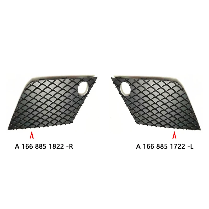 Front Bumper Lower Left Right Grill Grille Cover Accessory A1668851722 A1668851822 For Mercedes Benz ML Class W166