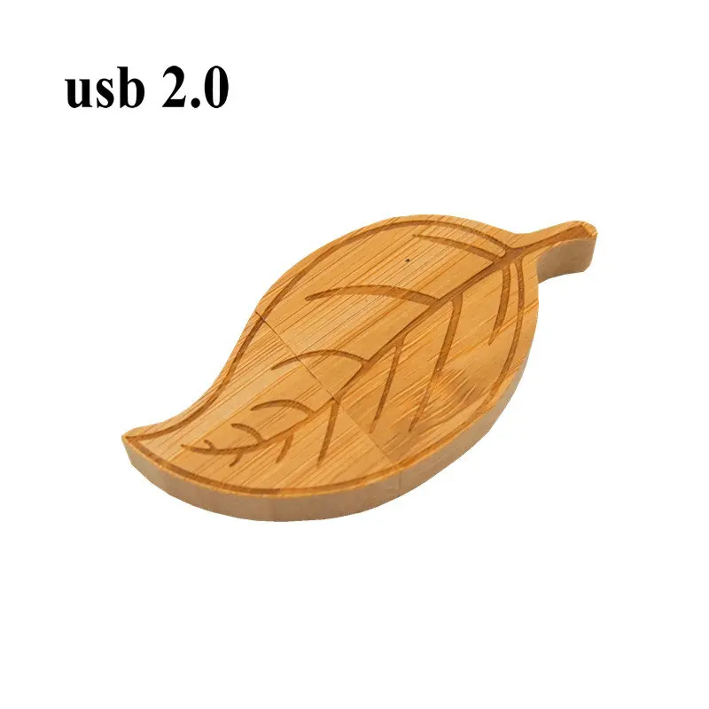 2.0 model Maple wood Carbonized bamboo Leaves style usb flash drive pen Drive 4GB 8GB 16GB 32GB 64GB USB 2.0 pendrive