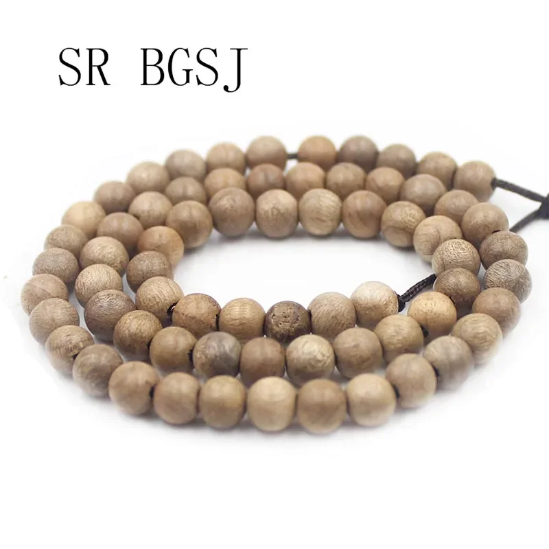 6 8 10mm Natural Round Arborvitae Rosewood Mala Meditation Loose Beads 108 Pcs