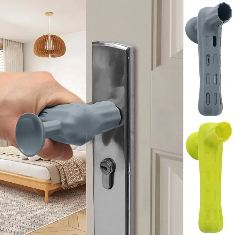 

Door Handle Sleeve Silicone Door Knob Cushion Cover with Suction Cup Anti-Static Protective Cover Door Handle Protector for Hoy