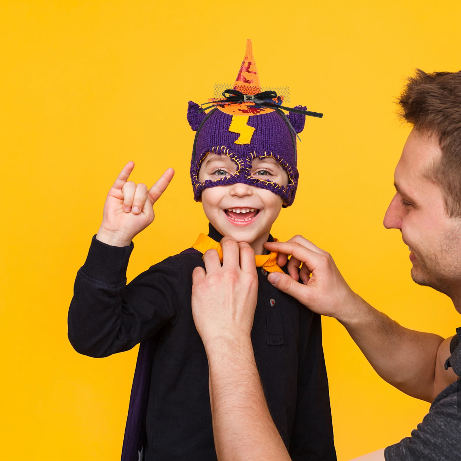 

2Pcs Halloween Witch Hat Headbands Comfortable Lightweight Cosplay Headband Costume Party Hair Prop Festival Hair Band