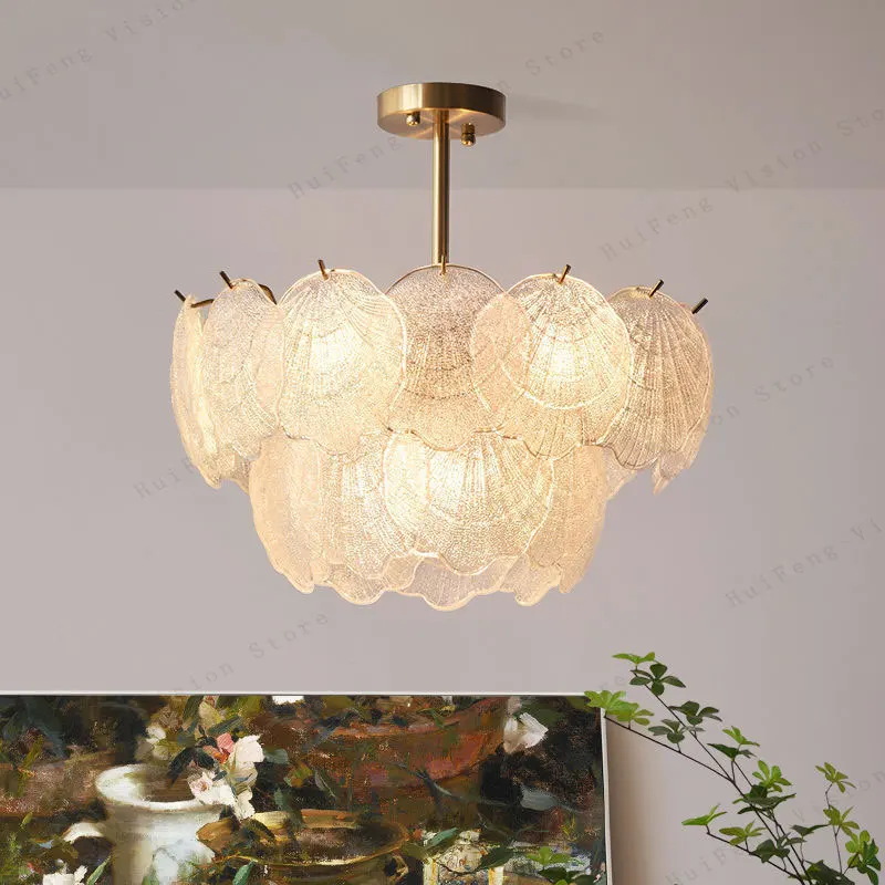 

Art Deco Style Glass LED Pendant Chandelier Light for Living Room Dining Room Hanging Indoor Lighting Home Decor