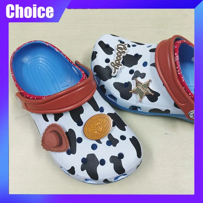 

Woody Kids Slippers Disney Cartoon Cute Outdoor Sandals Casual Trendy Kawaii Breathable For Boy Girl Adult Non-Slip Beach Shoes