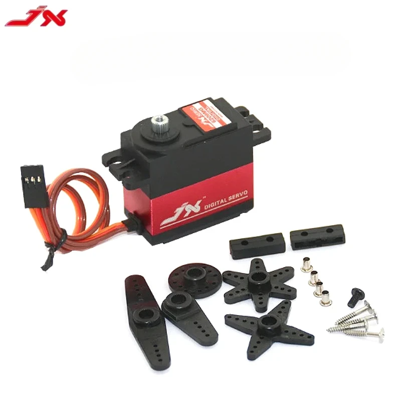 JX PDI-6209MG 4.8 فولت-6 فولت 0.13 ثانية/60 9.35 كجم الرقمية المعادن سيرفو الألومنيوم الحال بالنسبة 1/10 RC سيارة Kst سيرفو نموذج سيارة موتور RC أجزاء