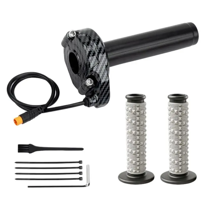 Ebike Full Twist Throttle Grip Kit For Macfox, For Happyrun Freego Heybike 3 Pin Electric Dirt Bike-X59A