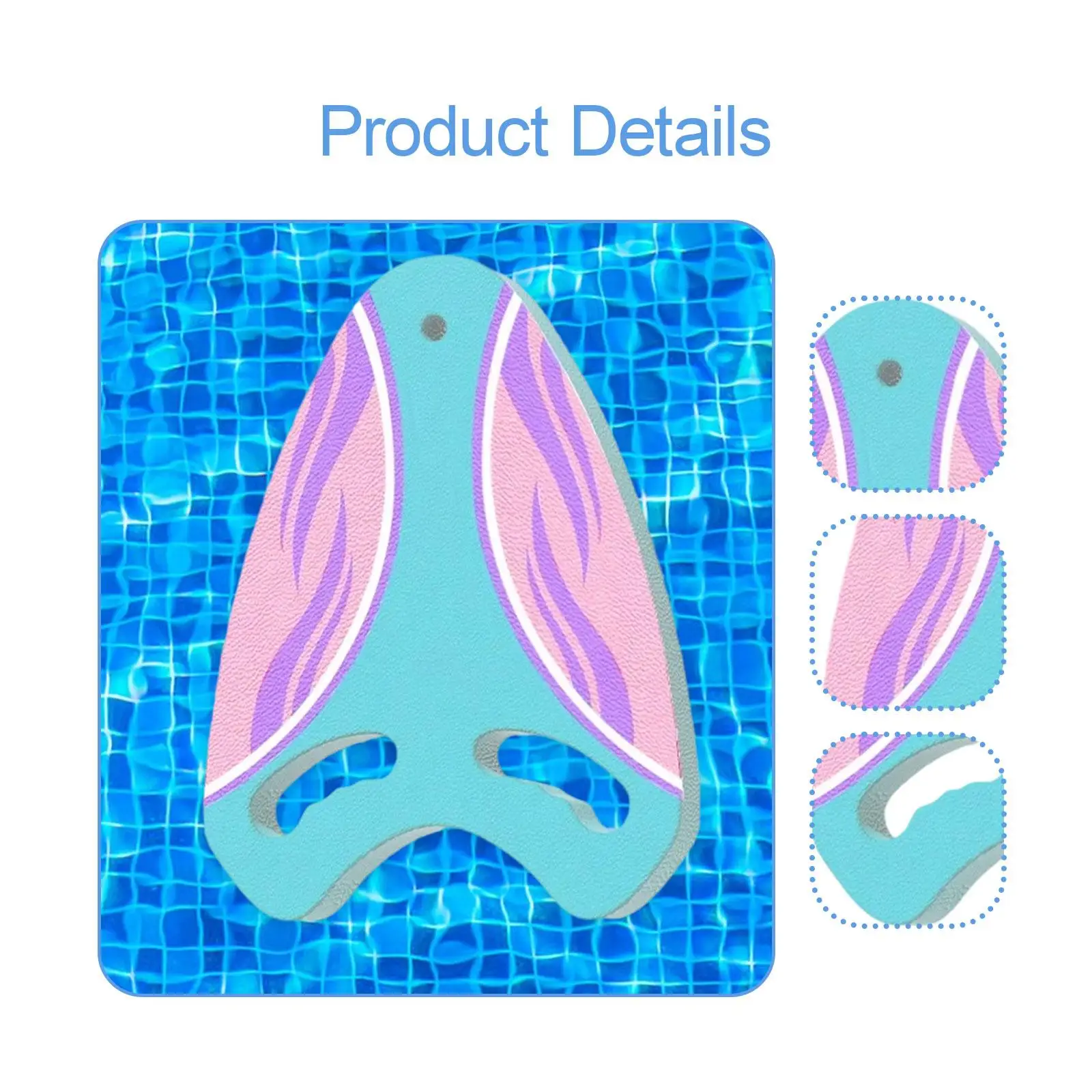 Swimming Kickboard for Adults and Kids EVA Pool Training Tool with Grip Holes for Summer Outdoor Use