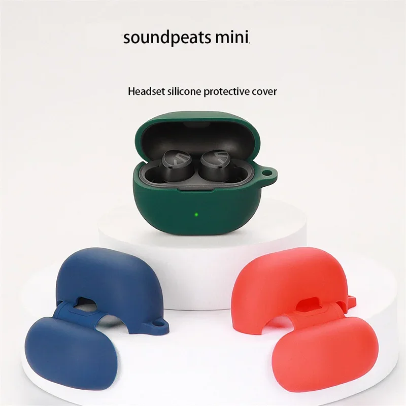 Protective Case For Soundpeats mini PremiumAccessory ShockproofSilicone For Soundpeats mini Case Cover Waterproof
